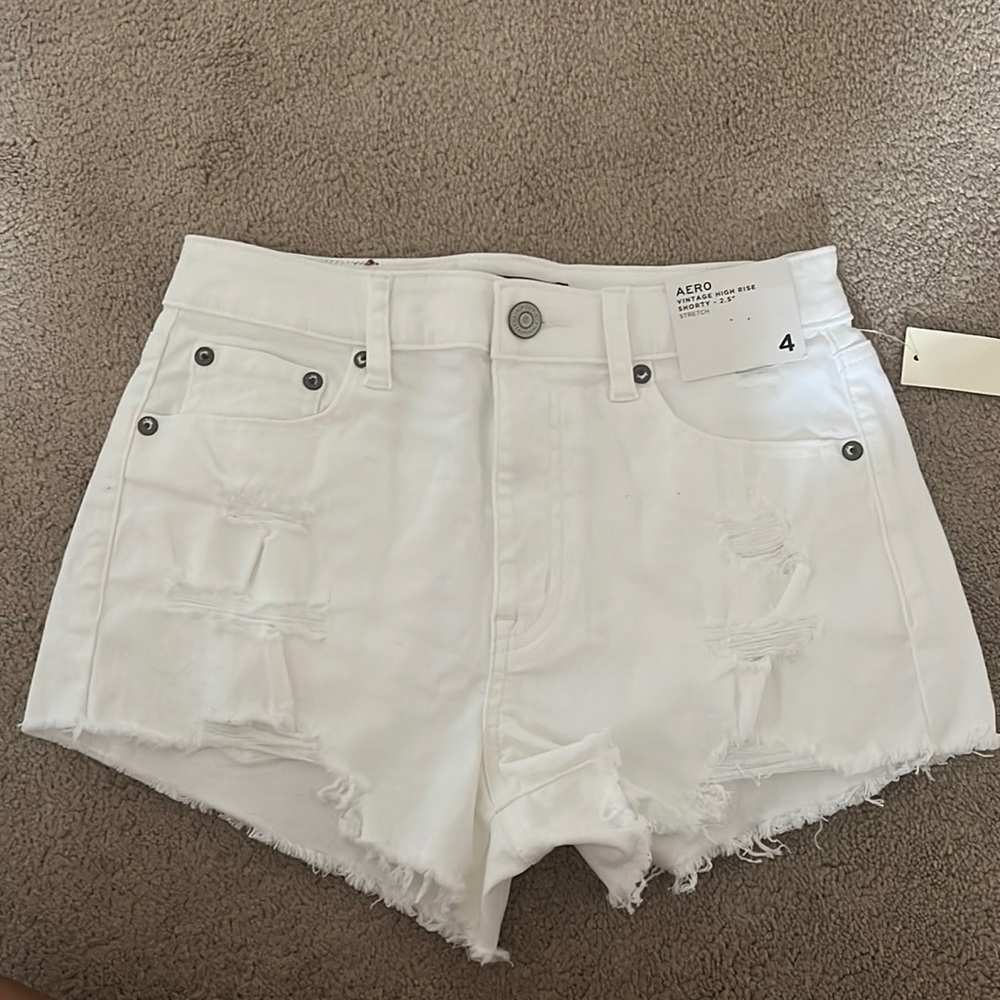 Aeropostale White Denim Shorts